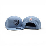 Sky Blue Memphis Grizzlies Gray Bottom 2026 NBA Draft Rhinestone Logo New Era 9Fifty Snapback