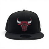 Black Chicago Bulls Gray Bottom 2026 NBA Draft Rhinestone Logo New Era 9Fifty Snapback