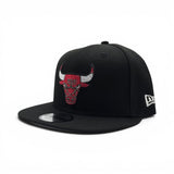 Black Chicago Bulls Gray Bottom 2026 NBA Draft Rhinestone Logo New Era 9Fifty Snapback