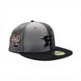 Multi Color Pinwheel Houston Astros Black Visor Gray Bottom 20th Anniversary Side patch New Era 59Fifty Fitted