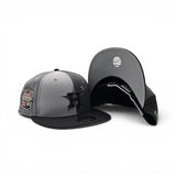 Multi Color Pinwheel Houston Astros Black Visor Gray Bottom 20th Anniversary Side patch New Era 59Fifty Fitted