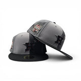 Multi Color Pinwheel Houston Astros Black Visor Gray Bottom 20th Anniversary Side patch New Era 59Fifty Fitted