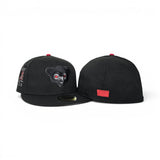 Black Chicago Cubs Gray Bottom Be Alert Foul Balls Side Patch New Era 59Fifty Fitted