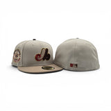 Stone Montreal Expos Camel Visor Gray Bottom 1982 All Star Game New Era 59Fifty Fitted
