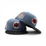 Faded Blue Chicago Cubs Black Camo Visor Gray Bottom 1990 All Star Game Side Patch New Era 59Fifty Fitted