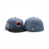 Faded Blue Chicago Cubs Black Camo Visor Gray Bottom 1990 All Star Game Side Patch New Era 59Fifty Fitted