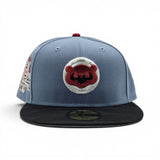Faded Blue Chicago Cubs Black Camo Visor Gray Bottom 1990 All Star Game Side Patch New Era 59Fifty Fitted
