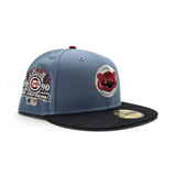 Faded Blue Chicago Cubs Black Camo Visor Gray Bottom 1990 All Star Game Side Patch New Era 59Fifty Fitted