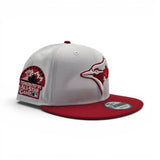 White Toronto Blue Jays Red Visor Gray Bottom 1991 All Star Game Side Patch New Era 9Fifty Snapback