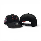 Black New York Knicks Curved Brim Orange Bottom 1998 All Star Weekend Side Patch New Era 9Forty Snapback