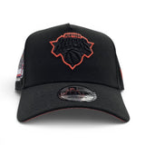 Black New York Knicks Curved Brim Orange Bottom 1998 All Star Weekend Side Patch New Era 9Forty Snapback