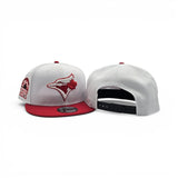 White Toronto Blue Jays Red Visor Gray Bottom 1991 All Star Game Side Patch New Era 9Fifty Snapback