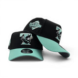 Black Toronto Blue Jays Mint Curved Brim Gray Bottom 1993 World Series Side Patch New Era A-Frame 9Forty Snapback