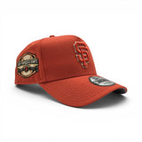 Orange San Francisco Giants Curved Brim Gray Bottom 2000 Inaugural Year Side Patch New Era 9Forty Snapback