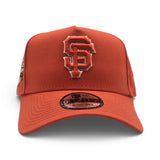 Orange San Francisco Giants Curved Brim Gray Bottom 2000 Inaugural Year Side Patch New Era 9Forty Snapback