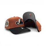 Rust Orange Montreal Expos Black Curved Brim Gray Bottom 1982 All Star Game Side Patch New Era 9Forty Snapback