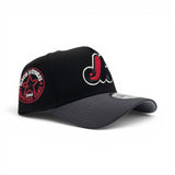 Black Montreal Expos Dark Gray Curved Brim Gray Bottom 1982 All Star Game Side Patch New Era 9Forty Snapback