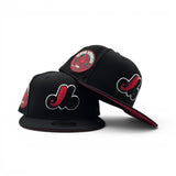 Black Montreal Expos Red Bottom 1982 All Star Game New Era 59Fifty Fitted