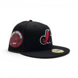 Black Montreal Expos Red Bottom 1982 All Star Game New Era 59Fifty Fitted