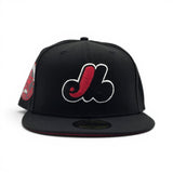Black Montreal Expos Red Bottom 1982 All Star Game New Era 59Fifty Fitted
