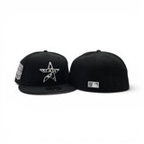 Black Houston Astros Cow Print Logo Pink Bottom 20th Anniversary Side Patch New Era 59Fifty Fitted