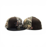 Pinwheel Real Tree/Brown Houston Astros Black Visor Gray Bottom 20th Anniversary Side Patch New Era Fitted
