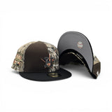 Pinwheel Real Tree/Brown Houston Astros Black Visor Gray Bottom 20th Anniversary Side Patch New Era Fitted