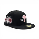 Black Philadelphia Phillies Pink Bottom 1996 All Star Game Side Patch New Era 59Fifty Fitted