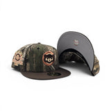 Real Tree Apex Chicago Cubs Brown Visor Gray Bottom 1990 All Star Game Side Patch New Era 59Fifty Fitted