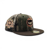 Real Tree Apex Chicago Cubs Brown Visor Gray Bottom 1990 All Star Game Side Patch New Era 59Fifty Fitted