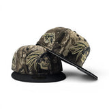 Real Tree Apex Mexico Aztec Skull Warriors Black Visor Gray Bottom Aztec Eagle Side Patch New Era 59Fifty Fitted