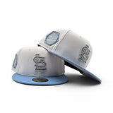 White St. Louis Cardinals Paisley Logo Sky Blue Visor Gray Bottom 1931 World Series New Era 59Fifty Fitted