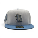 White St. Louis Cardinals Paisley Logo Sky Blue Visor Gray Bottom 1931 World Series New Era 59Fifty Fitted