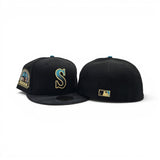 Black Seattle Mariners Black Camo Visor Gray Bottom 30th Anniversary Side Patch New Era 59Fifty Fitted