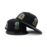 Black Seattle Mariners Black Camo Visor Gray Bottom 30th Anniversary Side Patch New Era 59Fifty Fitted