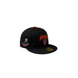 *** PRE-ORDER ARRIVING MIDDLE Of AUGUST Black New York Knicks Gray Bottom 2025-2026 Champs Side Patch New Era 59Fifty Fitted