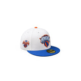 *** PRE-ORDER ARRIVING MIDDLE Of AUGUST White New York Knicks Royal Blue Visor Gray Bottom 2026 Champs Side Patch New Era 59Fifty Fitted