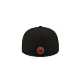 *** PRE-ORDER ARRIVING MIDDLE Of AUGUST Black 2025-2026 New York Knicks Champions Gray Bottom Trophy Side Patch New Era 59Fifty Fitted