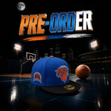 *** PRE-ORDER ARRIVING MIDDLE Of AUGUST Royal Blue New York Knicks Black Visor Gray Bottom 3X NBA Champions Side Patch New Era 59Fifty Fitted