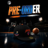 *** PRE-ORDER ARRIVING MIDDLE Of AUGUST Black New York Knicks Gray Bottom 2025-2026 Champs Side Patch New Era 59Fifty Fitted
