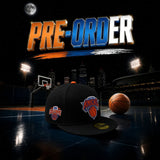 *** PRE-ORDER ARRIVING MIDDLE Of AUGUST Black New York Knicks Orange Bottom 2026 Champs Side Patch New Era 59Fifty Fitted