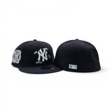 Navy Blue New York Yankees Cloud Logo Icy Blue Bottom 2000 Subway Series Side Patch New Era 59Fifty Fitted