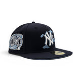 Navy Blue New York Yankees Cloud Logo Icy Blue Bottom 2000 Subway Series Side Patch New Era 59Fifty Fitted