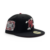 Black New York Yankees Cloud Logo Red Bottom 2000 Subway Series Side Patch New Era 59Fifty Fitted