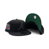 Black Atlanta Braves Mosaic Logo Green Bottom 2000 All Star Game Side Patch New Era 59FIFTY Fitted