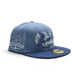 Sky Blue St. Louis Cardinals Indigo Blue Visor Gray Bottom 2006 World Series Champions Side Patch New Era 59Fifty Fitted