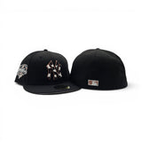 Black New York Yankees Cow Print Logo Pink Bottom 2000 Subway Series Side Patch New Era 59Fifty Fitted