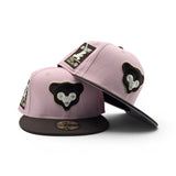 Pink Chicago Cubs Brown Visor Gray Bottom Be Alert Foul Balls Side Patch New Era Fitted
