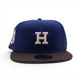 Royal Blue Houston Astros Brown Visor Gray Bottom 2022 World Series Side Patch New Era 59Fifty Fitted (Copy)