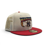 Off White New York Yankees Red Visor Green Bottom 27X World Series Champions List Side Patch New Era 59Fifty Fitted